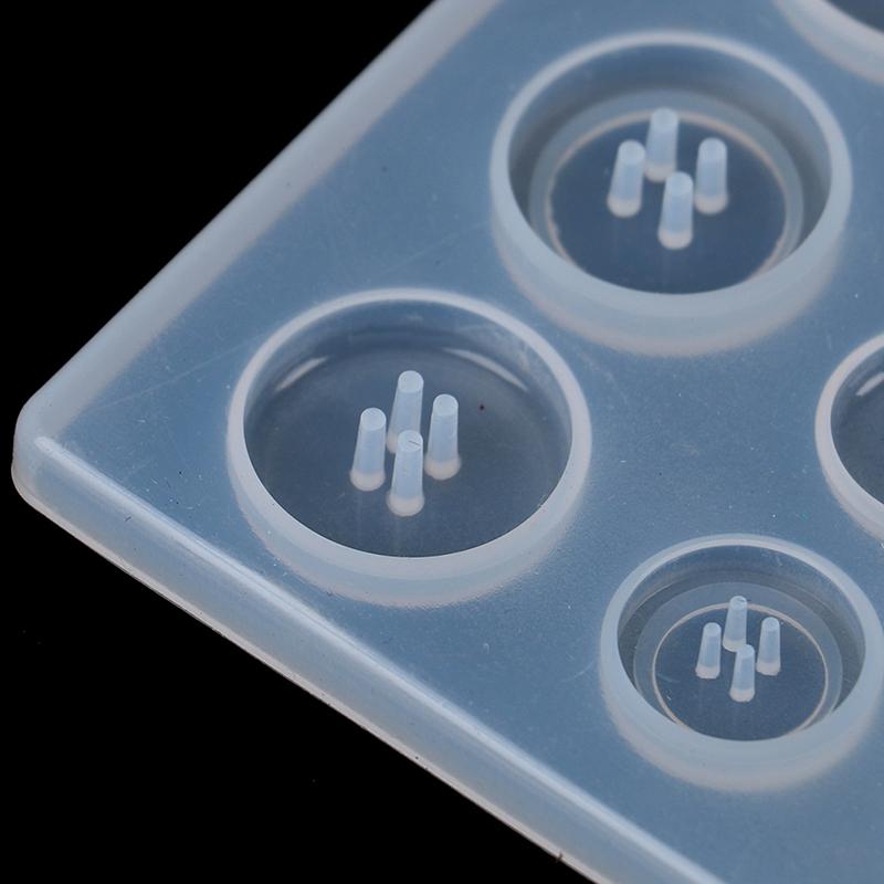 DIY силиконовая форма для изготовления ювелирных изделий для ожерелья из смолы, пуговица, форма для рукоделия