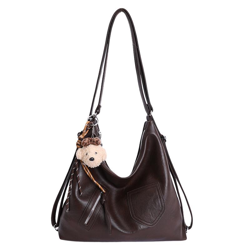 Сумка-тоут большой вместимости, нишевая повседневная сумка подмышку, сумка для поездок на работу через плечо или с двумя лямками