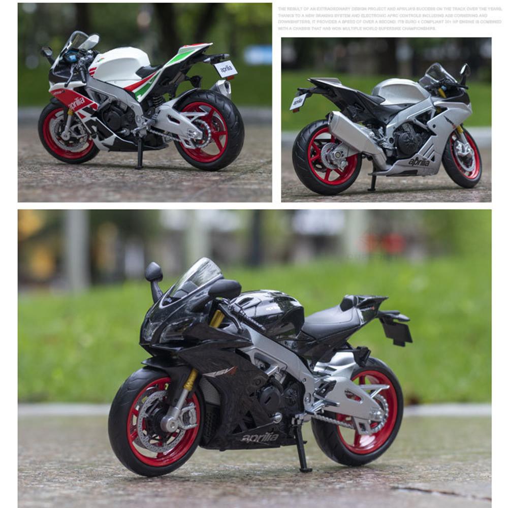 1/12 сплава, литья под давлением Aprilia RSV4 RR1000, модель игрушечного автомобиля для мотоцикла, автобайк, амортизатор, внедорожный автоцикл, игрушки, подарочная коллекция