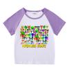 Детский летний комплект из шорт и футболки color block