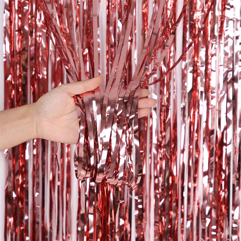 Tinsel Tinsel Curtain Party Decor Tassel Decor Holiday Decorations Curtain Background Wall Decor