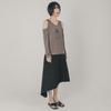 WHIMSY MIND Off-Shoulder Cocoon Embroidered Top_Salmon