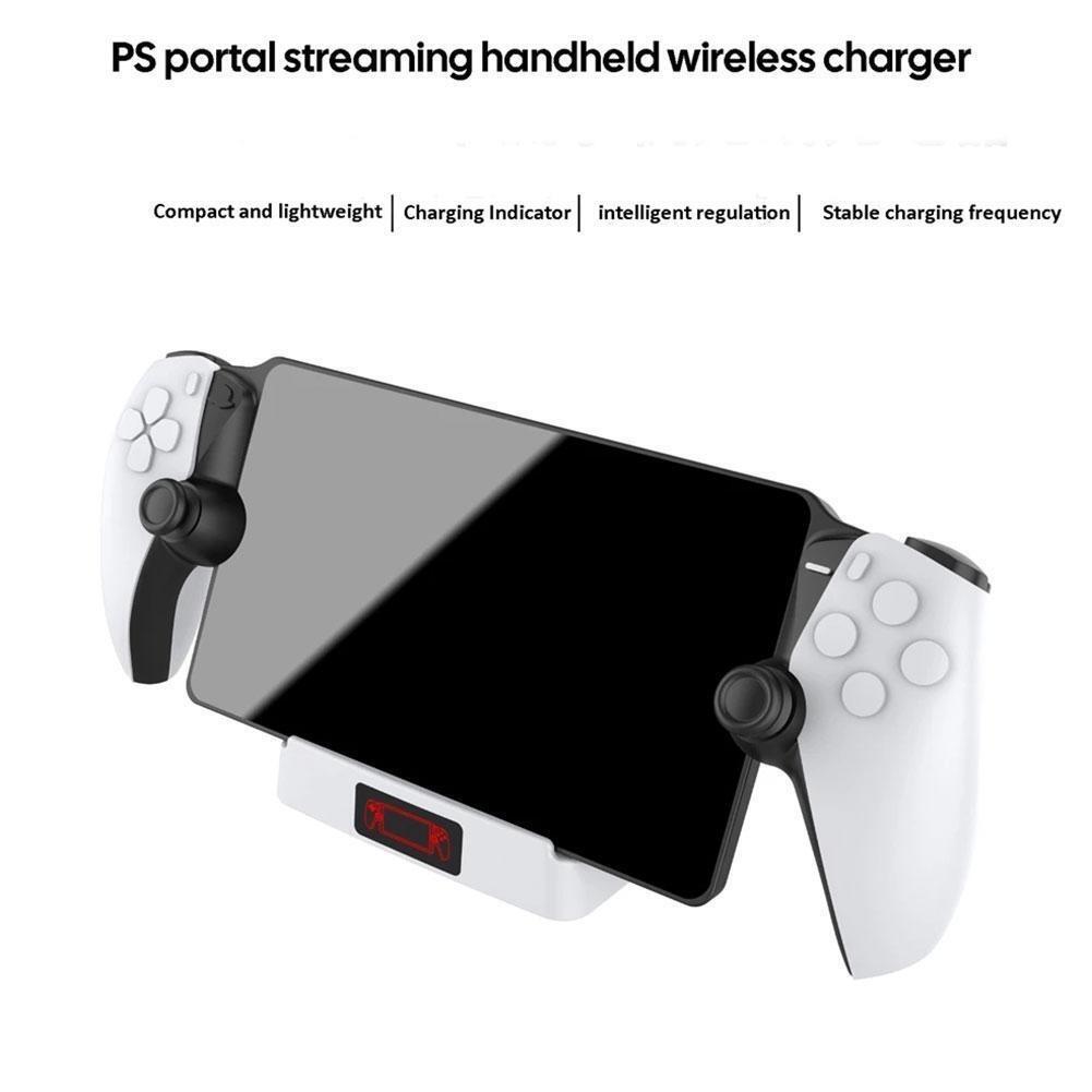 Портативная зарядная док-станция PS5 Portal Streaming с возможностью регулировки температуры, беспроводное зарядное устройство с индикатором GP-530