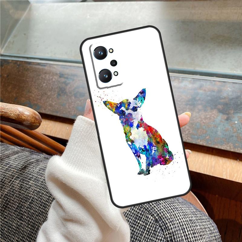 Чехол с цветочным рисунком и мордочкой чихуахуа для Realme 15 Pro 11 12 13 14 Pro Plus C65 C67 C61 C53 C55 C51 C25 C63 C71 C75 GT6 GT7
