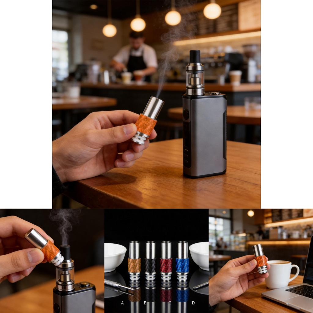 Driptip 510 Vaporizer Connection Stainless Steel Carbide Tip For Ecigarette Devices