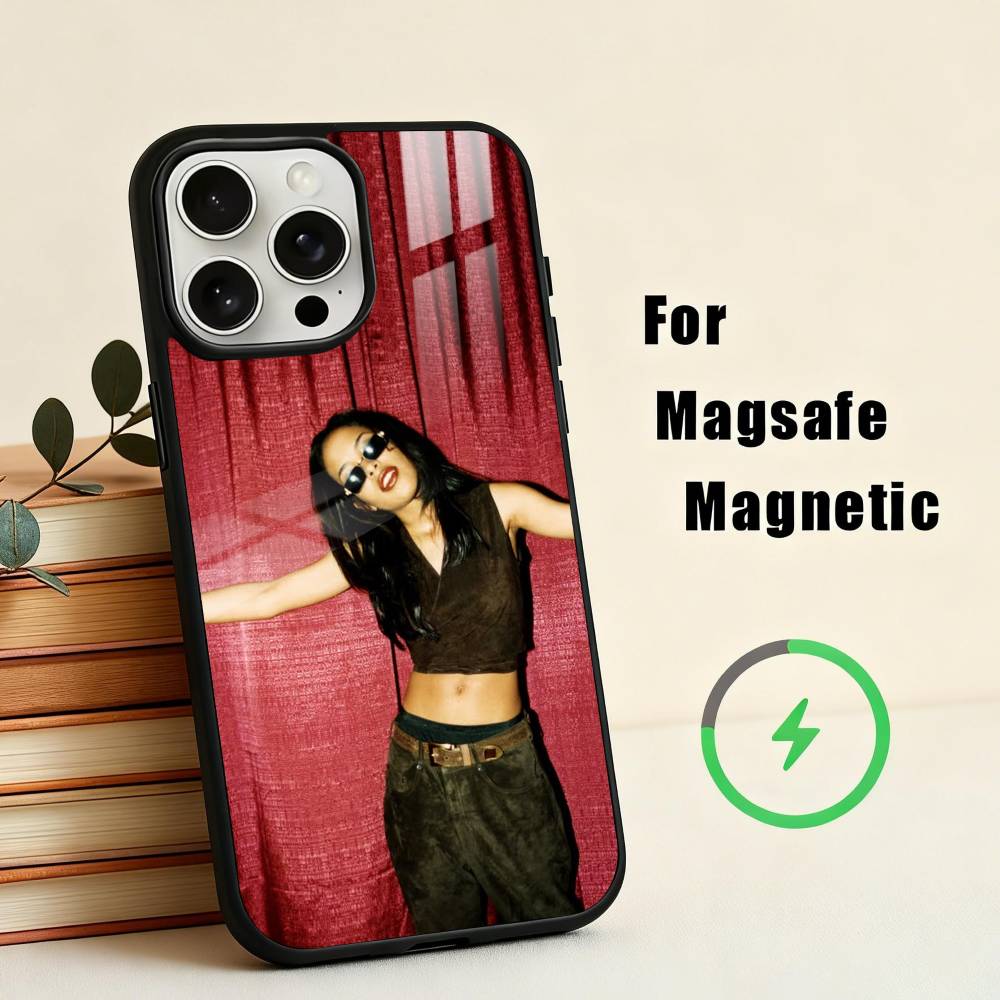 Чехол для телефона A-A-AaliyahS H-hip pop для iPhone 17, 16, 15, 14, 13, 12, 11 Plus, Pro Max Магнитный для Magsafe Беспроводная зарядка