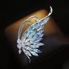 High-End Crystal Butterfly Brooch Women'S Niche Temperament Light Luxury Pin High-End Suit Coat Corsage With Accessories