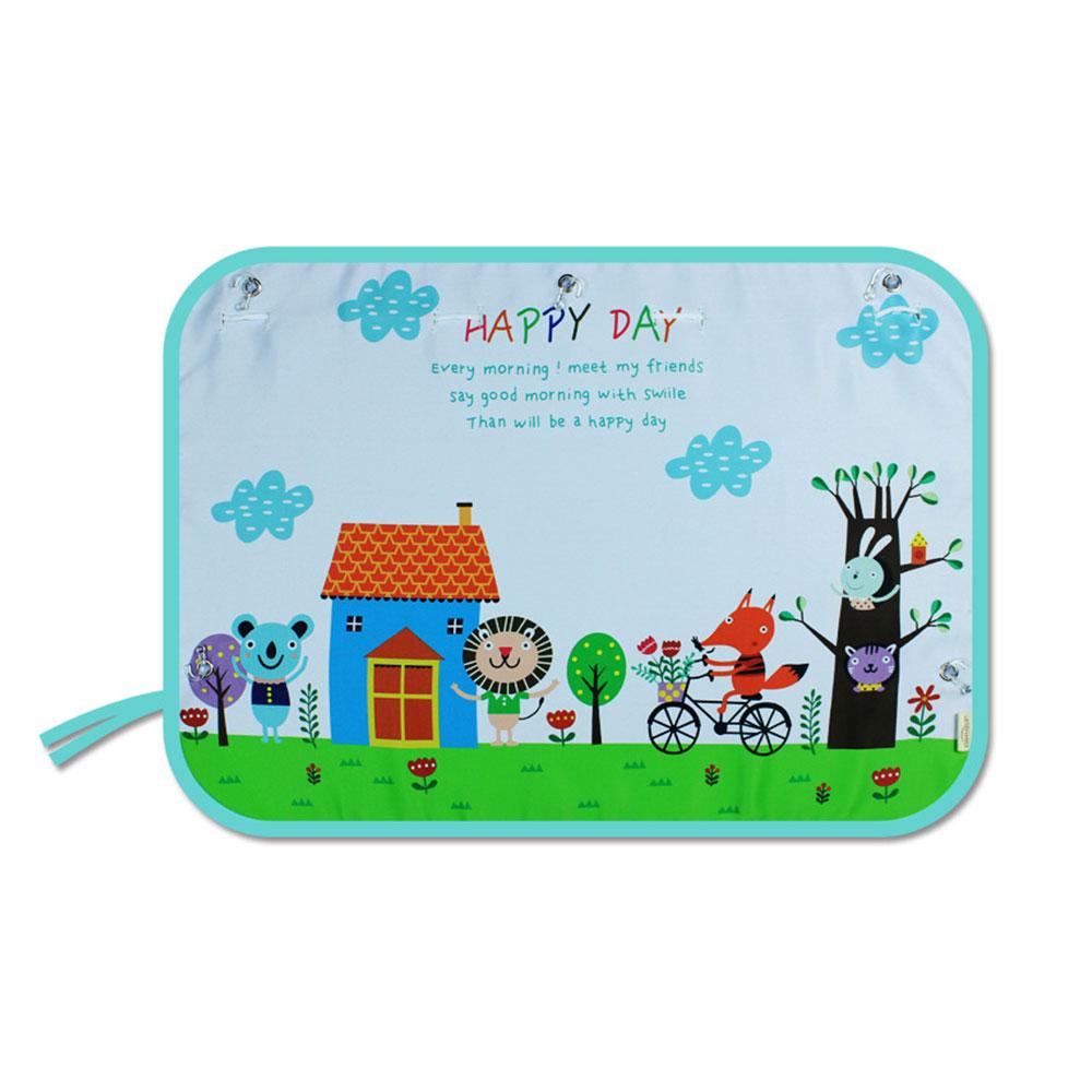 1 шт. Универсальная шторка-накладка на боковое окно автомобиля, шторка, солнцезащитный козырек на окно, защита для детей, милые мультяшные машинки