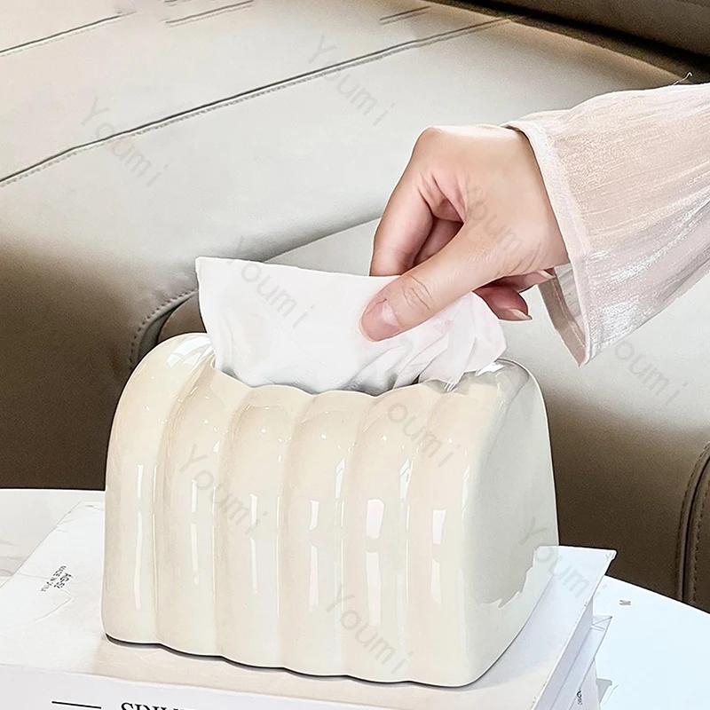 Creative Arch Bridge Shape Tissue Box Cover High End Home Decor Storage Tissue Holder Living Room Decoration Tissue Boxes