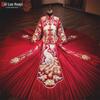 2023 Plus Size Maternity Xiuhe Bride Chinese Wedding Toast Dress - Dragon & Phoenix Gown.