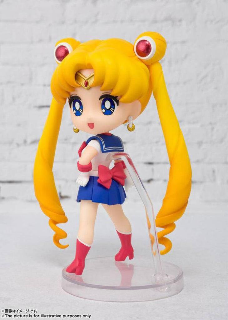 TAMASHII NATIONS Фигурка Figuarts mini Pretty Guardian Sailor Moon примерно 90 мм, окрашенная, подвижная, из ПВХ и АБС
