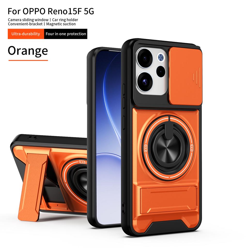 Чехол для OPPO Reno15 F Чехол Oppo Reno 15f FS Чехлы Reno 15 Магнитный держатель-книжка Magsafe Военная броня Защитная крышка для камеры