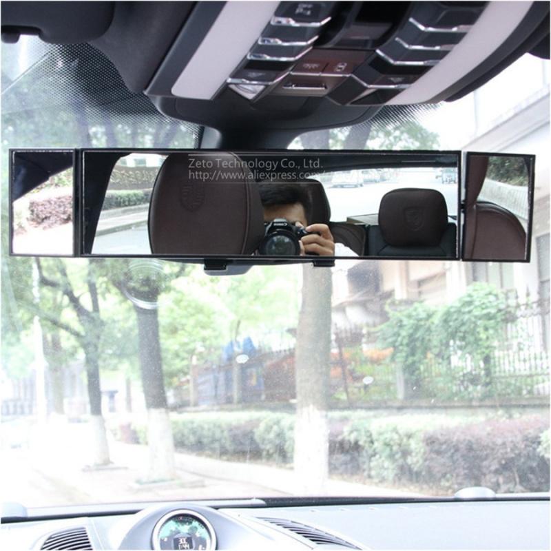 New Car Panoramic Rearview Mirror Large 380mm Curved Mirror 360° Rotation