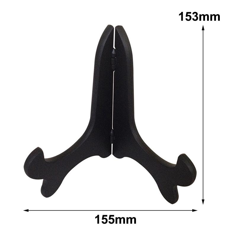 1Pc Wooden Display Stand Dish Rack Plate Bowl Frame Photo Book Pedestal Holder