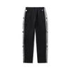 Li Ning Reignite Series Letter Color Block Mid-Rise Comfortable Breathable Versatile Loose Straight Leg Sports Pants Men Pants Black AYKU943-1