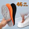 Sports Insoles Men/Women PU Full Pad Antibacterial Odorless Sweat Absorbing Breathable High Elastic Shock-absorbing Casual Insoles