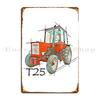 Vladimirets T25 Old Tractor Metal Signs Printing Decoration Decoration Cinema Create Tin Sign Poster