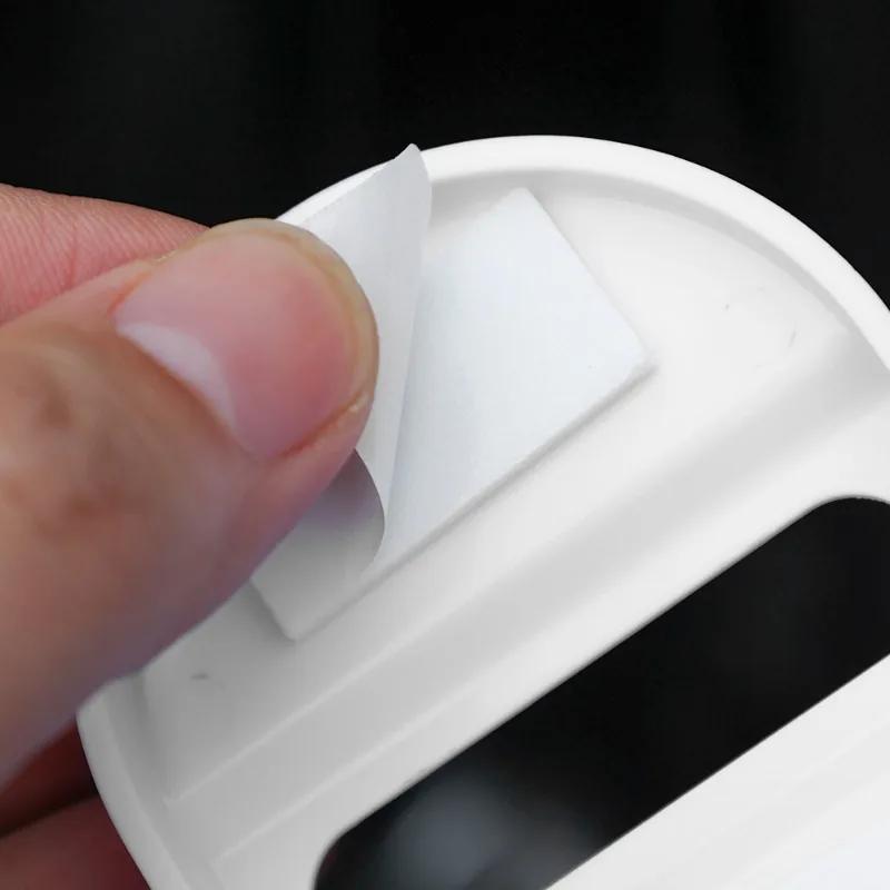 Защитная крышка замка двери автомобиля Пряжка замка двери автомобиля Украшение из углеродного волокна Амортизирующая защитная накладка Аксессуары для амортизатора