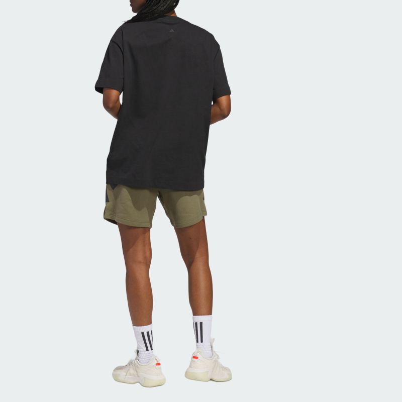 adidas Баскетбол Ss25 Коллекция 2025 Глава 03 Sfspacer На шнуровке Удобные Трикотажные спортивные шорты свободного кроя Унисекс Шорты JN3974