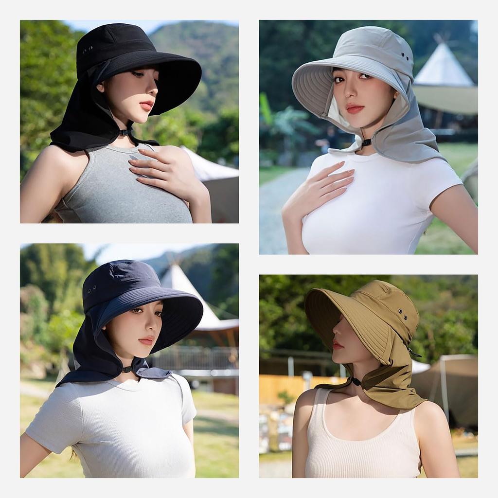Шляпа с защитой от УФ-лучей от солнца для шеи Широкополая Солнце для лица Ферма УФ Подарок [CSILOVEE] Женщины, Защита, Прохладная, Шляпа, Садоводство, Защита, Поля, Защита, Покрытие,