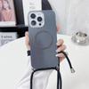 Ударопрочный Чехол-Ремешок с Блестками и Магнитом для iPhone 16 Pro Max 14 12 11 13 15 Plus 16E Ремешок через Плечо на Шею Пластиковая Крышка