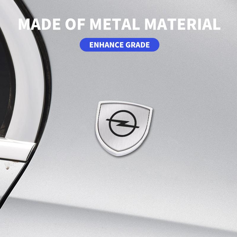 Metal Shield Car Sticker Badge Body Decoration Emblem Auto Exterior Accessories For opel insignia astra j h g corsa d zafira b QS7