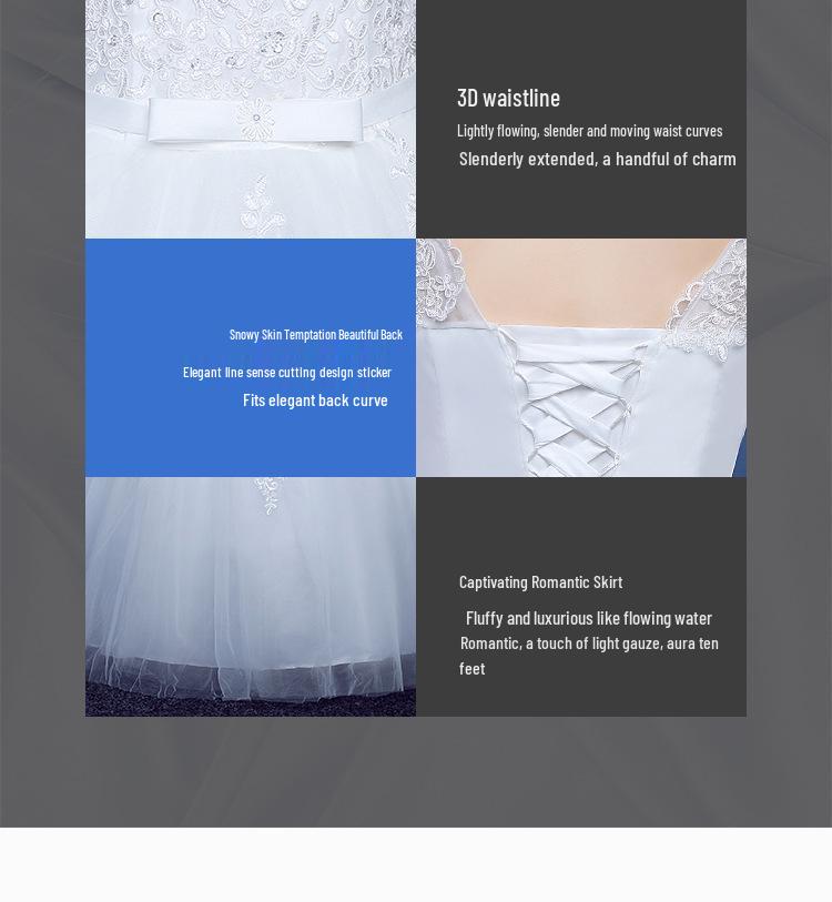 2025 Корейское свадебное платье большого размера с открытыми плечами, длиной до пола B55