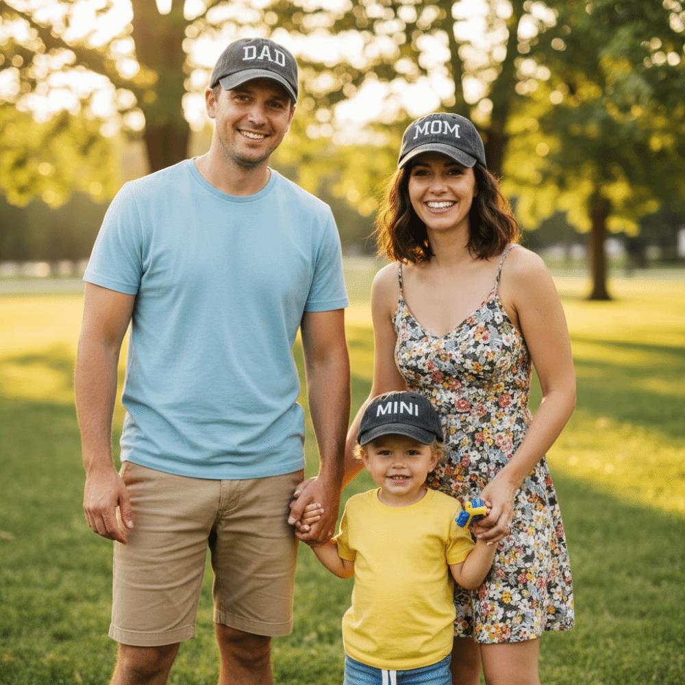 Vintage Parent-child Baseball Hats Washed Cotton Baseball Cap Fashion Outdoor Sunscreen Hats