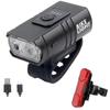 Rechargeable Rainproof Bicycle Headlight: Strong Light for Night Riding, Mountain, Road, and Kids' Bikes.