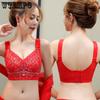 Sexy Lace Bra for Women Adjustable Bra Without Underwire Plus-size Gathering Bra
