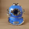 45.72 Cm Blue Scuba Diving Helmet Mark V Deep Diving Divers Helmet Home, Office Decor