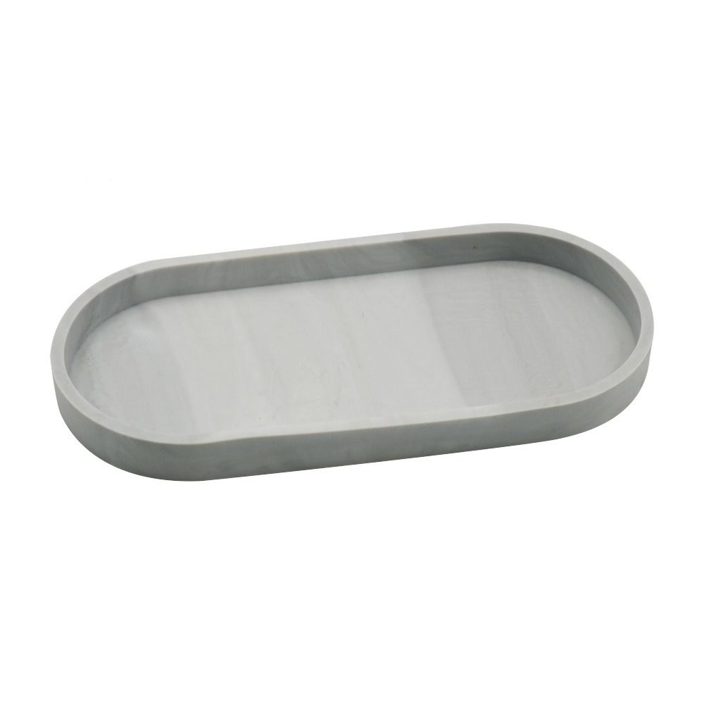 Прямоугольный/Овальный поднос для ванной комнаты Силиконовый поднос-органайзер для столешницы Поддон для столешницы в ванной Кухня