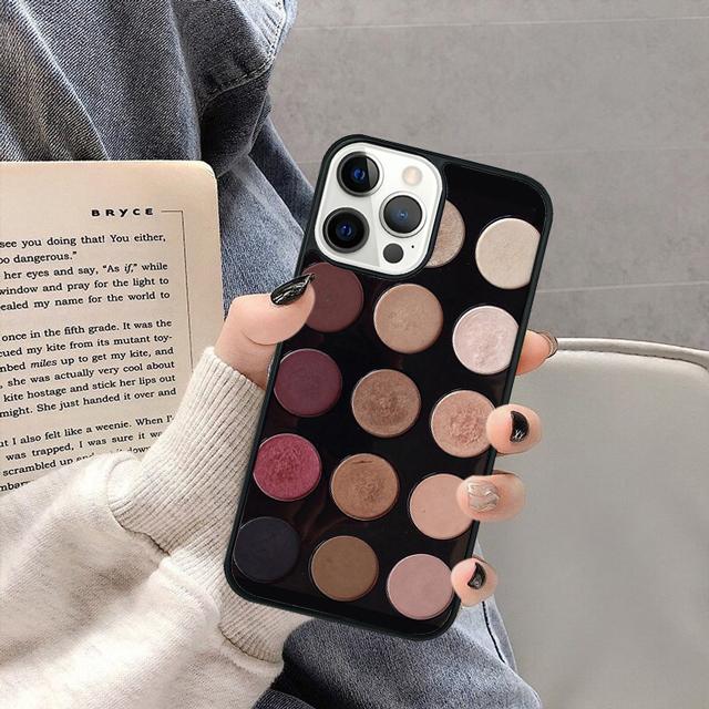 Яркий Набор Макияжа Тени для век Чехол для Телефона Cover для iPhone 17 Air 16 16e 15 13 14 11 12 Pro Max Max Plus coque fundas Оболочка