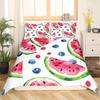 Blueberries Duvet Cover Sets Queen King Lightweight Quilt Covers Bedroom Decor Farmhouse Summer Fruits Bedspread Covers No Quilt