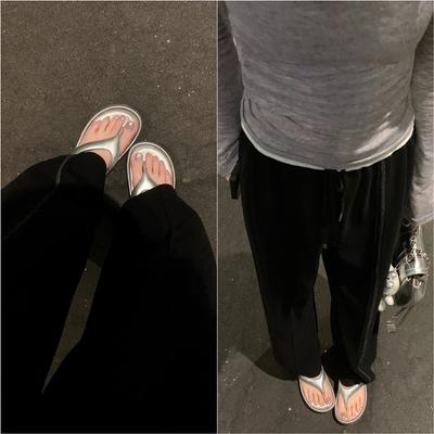 [] du домашняя версия~ повседневные пляжные шлепанцы на толстой подошве для женских сандалий