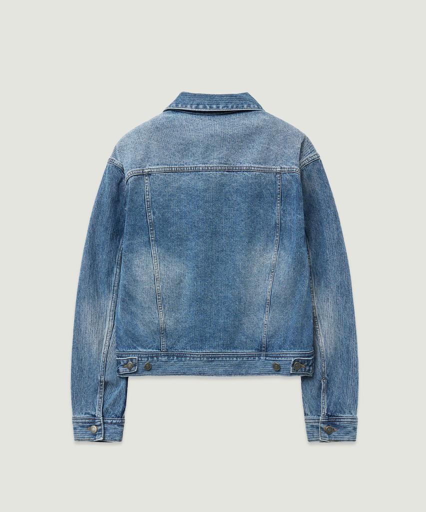 Lmood Cane Denim Trucker Jacket Washed Blue
