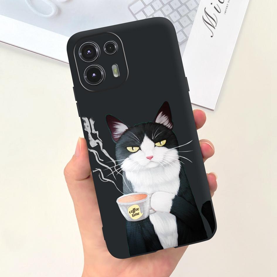 Чехол для Moto Edge 20 Lite XT2139-1 Funda Модный Расписной Черный Мягкий Силиконовый Защитный Чехол Для Motorola Edge 20 Fusion Coque