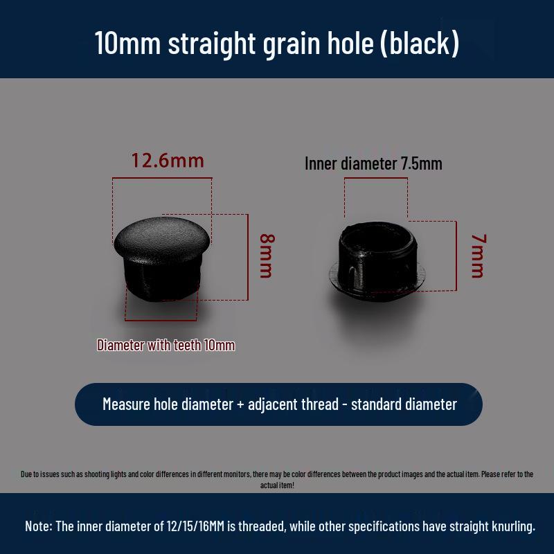 Универсальная круглая декоративная пластиковая заглушка для мебельных петель и отверстий под винты