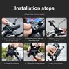 Motorcycle Phone Holder Auto Lock Handlebar Rearview Mirror Mobile Phone Mount Anti-slip Universal Motorbike Bicycle Cell Phone Holder