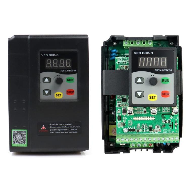 VFD 1phase to 3phase or 3phase to 3phase 220V 380V 0.75/1.5/2.2/3KW Variable Frequency Converters Vector Motor Speed Controller