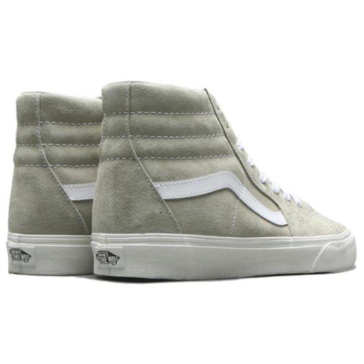 Vans Sk8-Hi Pig Suede - Moss Grey Unisex Sneakers Snow-White VN0A5JMJB32