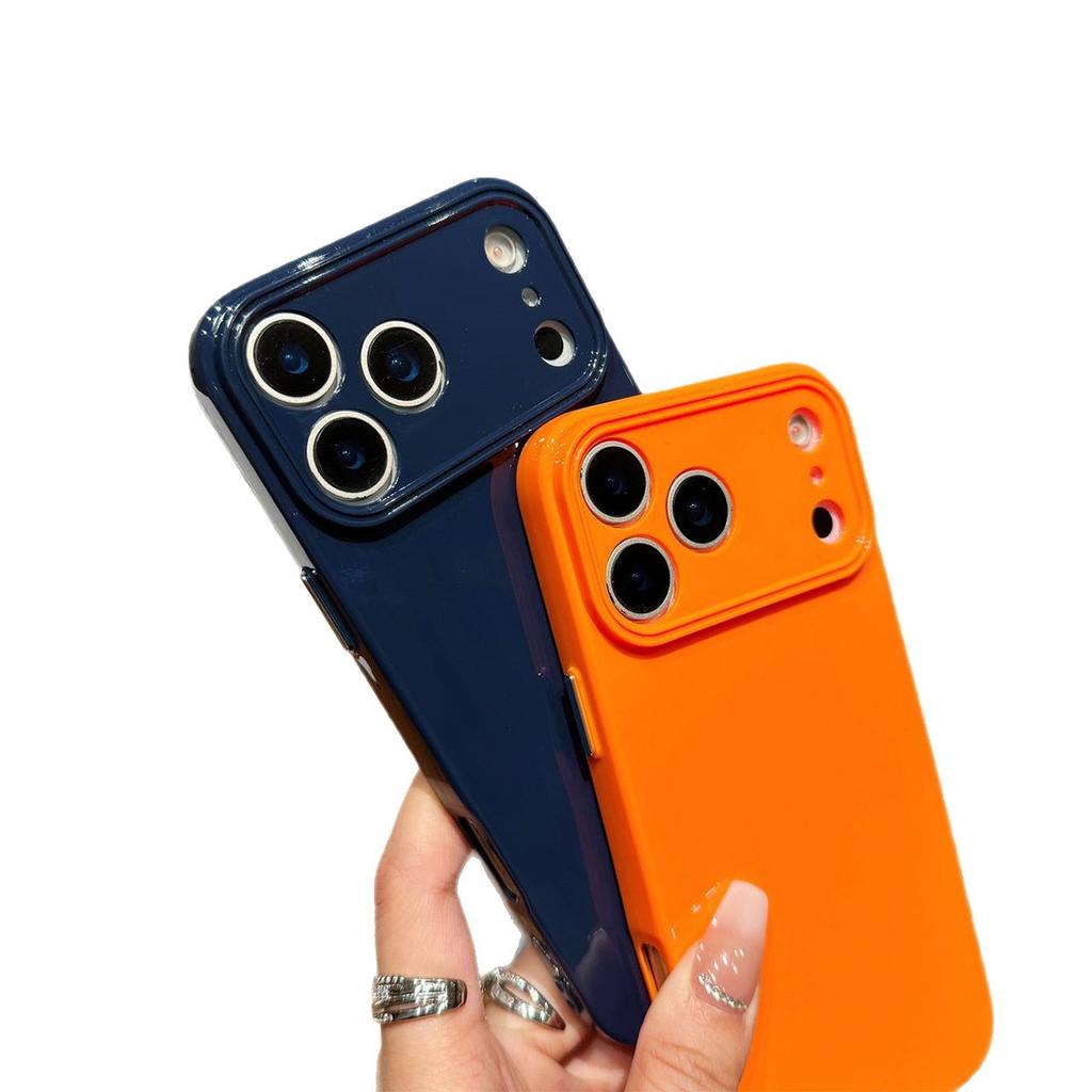 Solid Color Light Pillar Phone Case for Apple 17 PROMAX Protective Case 17 Color Full Covered Edge TPU Soft Case