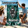Custom Name Personalized Borussia Monchengladbach Print Beach Towel, for Trip Camping Beach Party Home Decor, Birthday Gift for Family & Friends