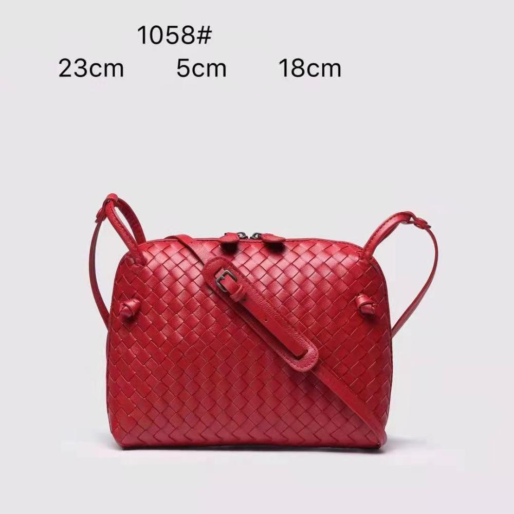 Горячая натуральная кожаная ручная плетеная сумка через плечо повседневная сумка через плечо модная и универсальная сумка-ракушка женская трендовая сумка