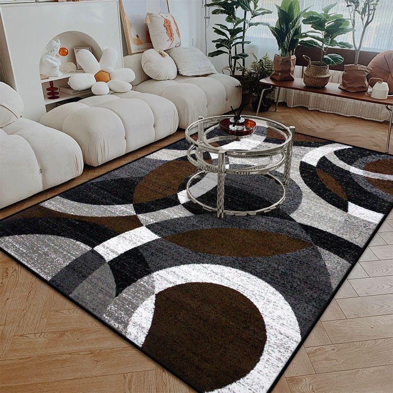 Ковер в скандинавском стиле с линейным узором, большой размер для гостиной, противоскользящий, легко чистится, придверный коврик, мягкий, моющийся, ковер для обеденной зоны