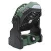 Outdoor Camping Fan ABS Stepless Lighting Portable 7800mah 5V Rechargeable Light for Traveling Black and Green