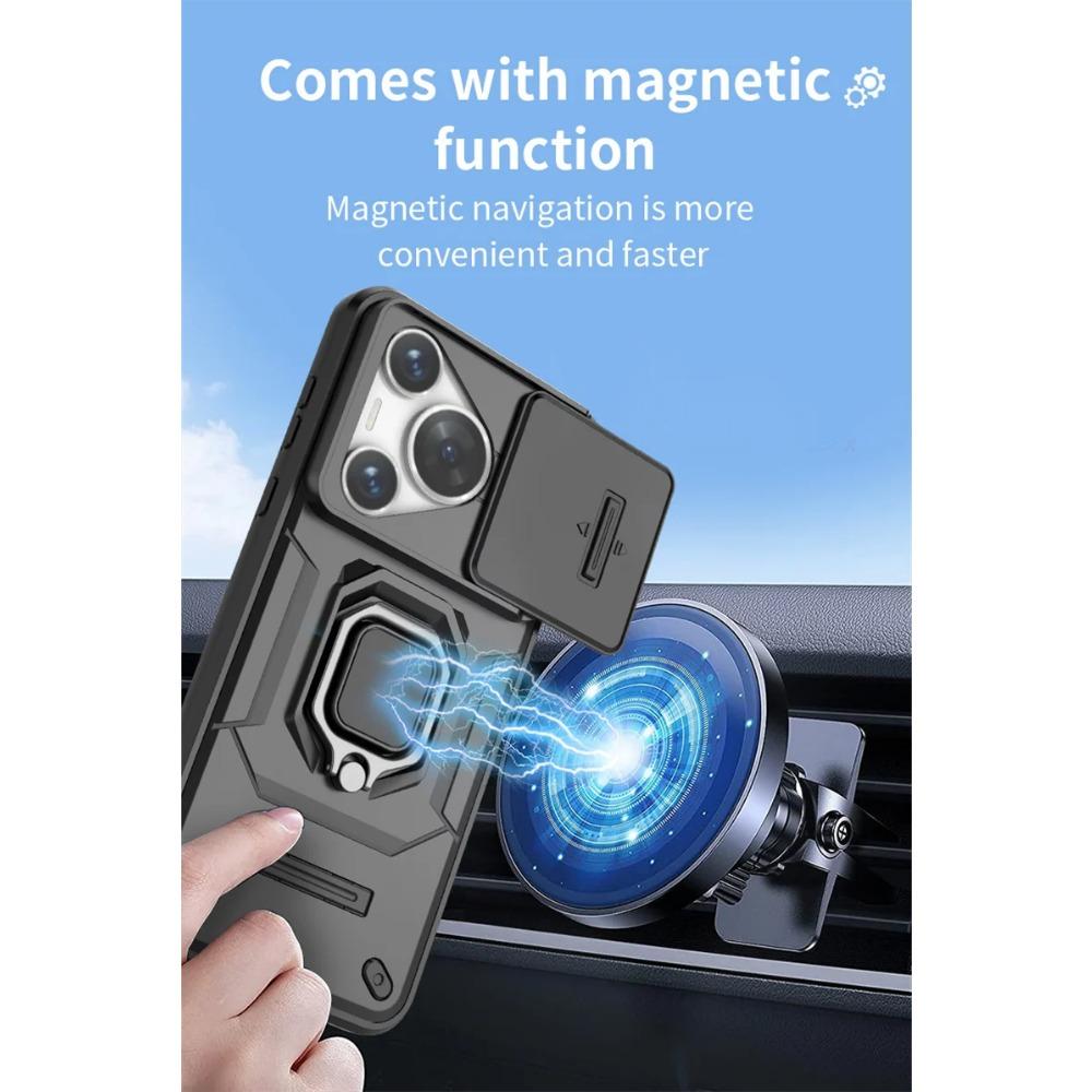 Armor Shockproof Case for Honor 200 Lite Protective Cover for Honor 200 Pro Ring Magnetic Holder Business Full Protection Cover