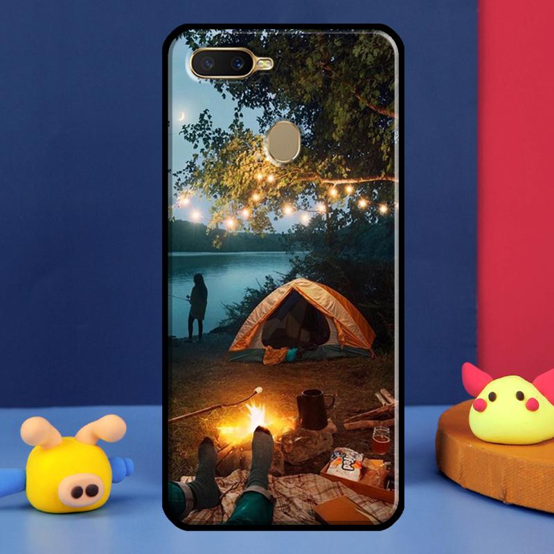 Чехол для кемпинга, природы, гор для Oppo A98 A78 A58 A15 A16 A17 A5 A9 A91 A52 A72 A76 A96 A74 A94 A54 S A57 A77