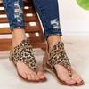 1 Pair Canvas Beach Sandals Comfortable Retro Summer Casual Clip-Toe Shoes
