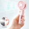 Handheld Fan Water Spray Cooling Fan with 4 Speed Settings Low Noise Rechargeable Battery Operated Misting Fan with Lanyard